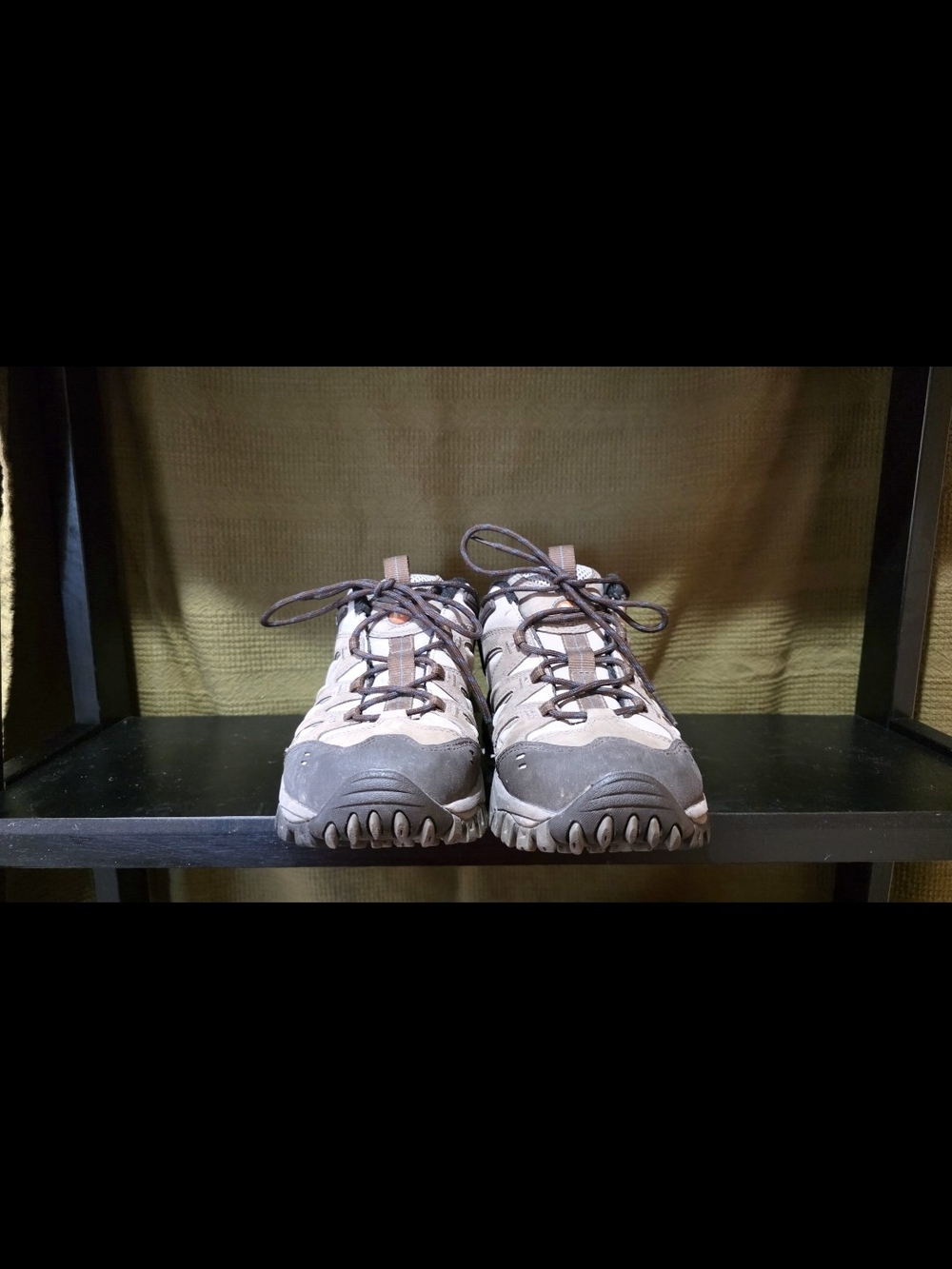 Merrell Lace-Up Outdoor Women's Ankle Boots in Beige and Brown
